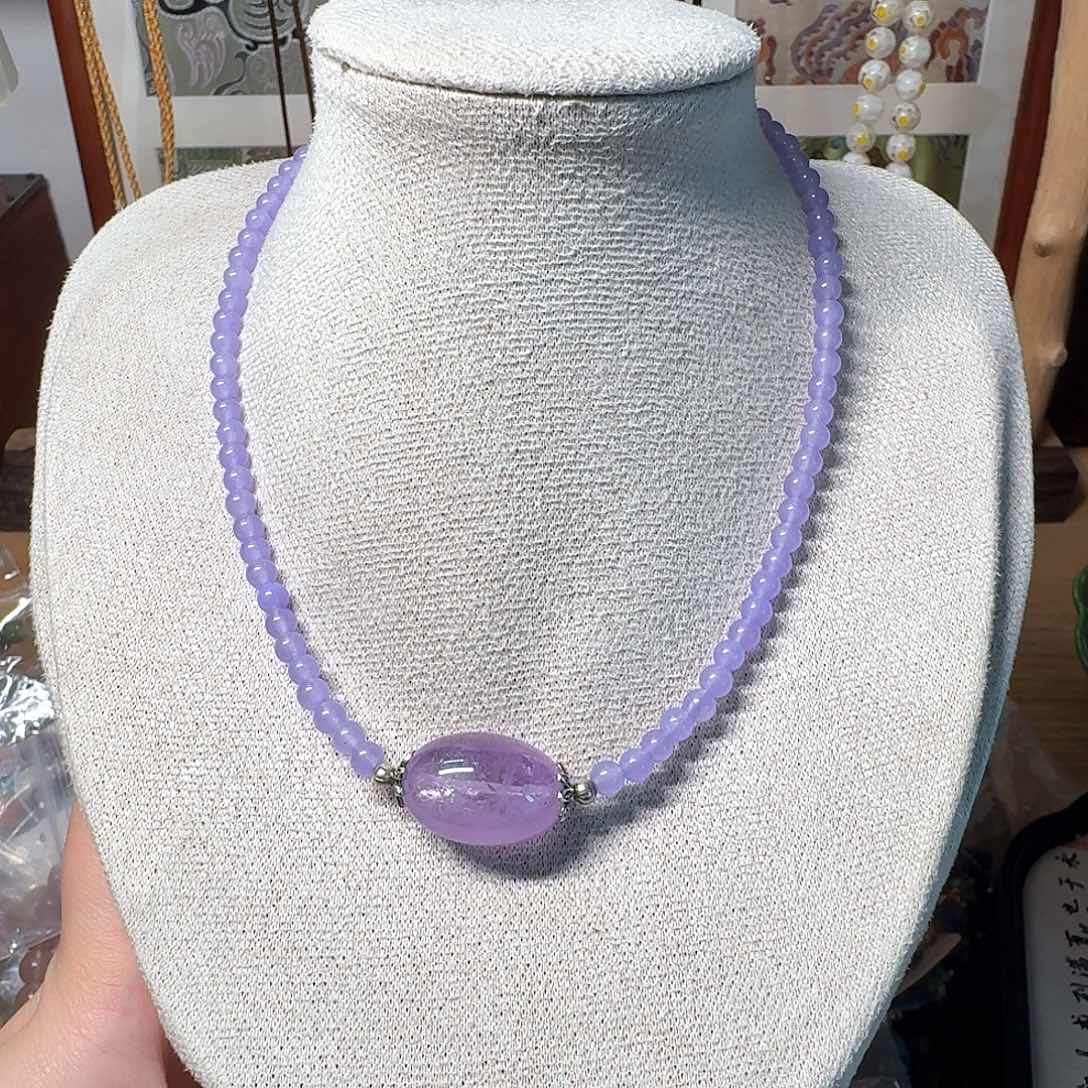 颈饰合金紫晶紫水项链