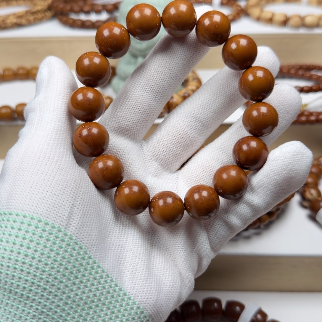 紫金鼠手串156G半实心圆珠14.2mmD