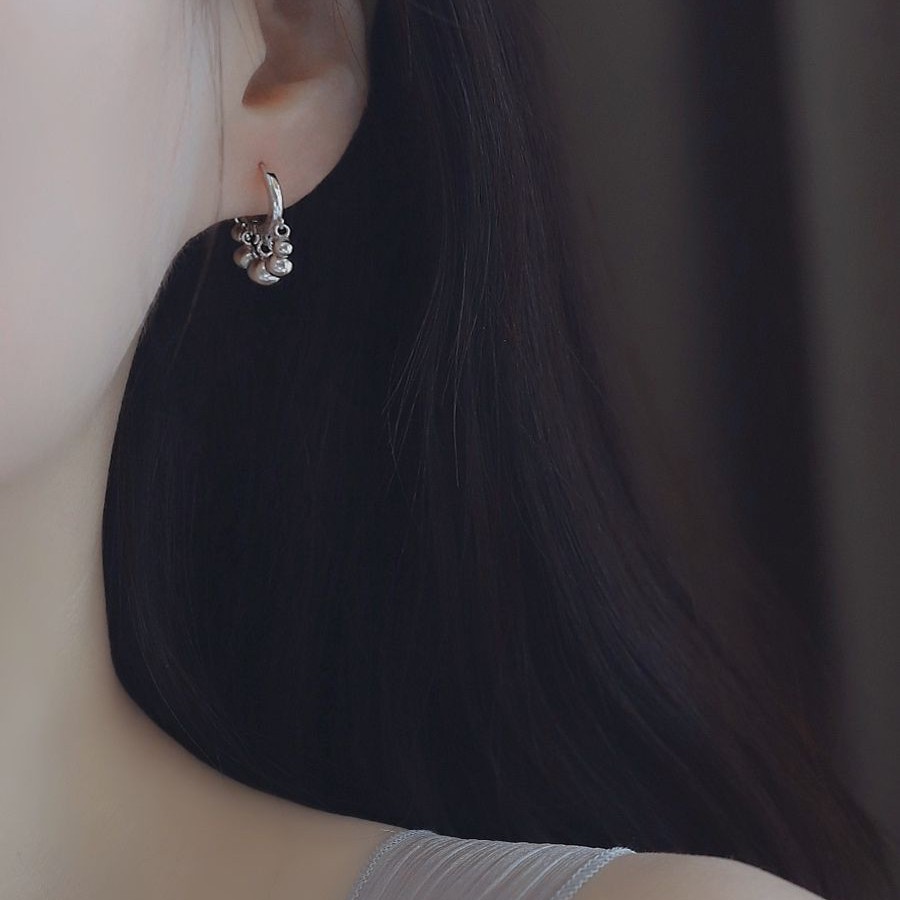 足银耳饰 足银s990纯银耳环 kumx  halka  