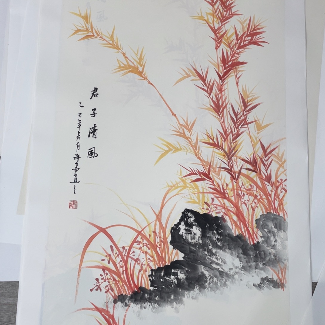 国画许墨老师作品欣赏