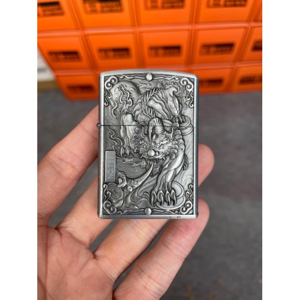 盔甲浮雕貔貅煤油防风打火机个性ZK20-2