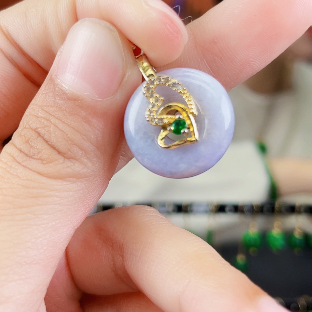 翡翠未镶嵌耳饰饰品