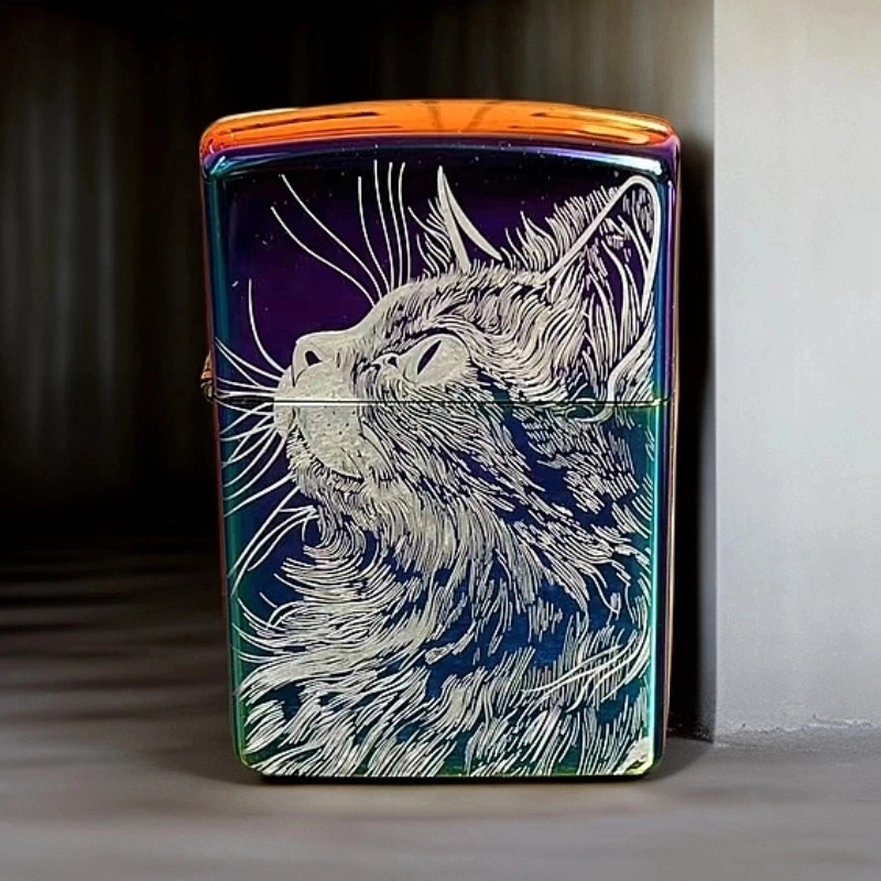 ZORRO【Z808幻彩仰望星空的猫】ZORRO防风打火机