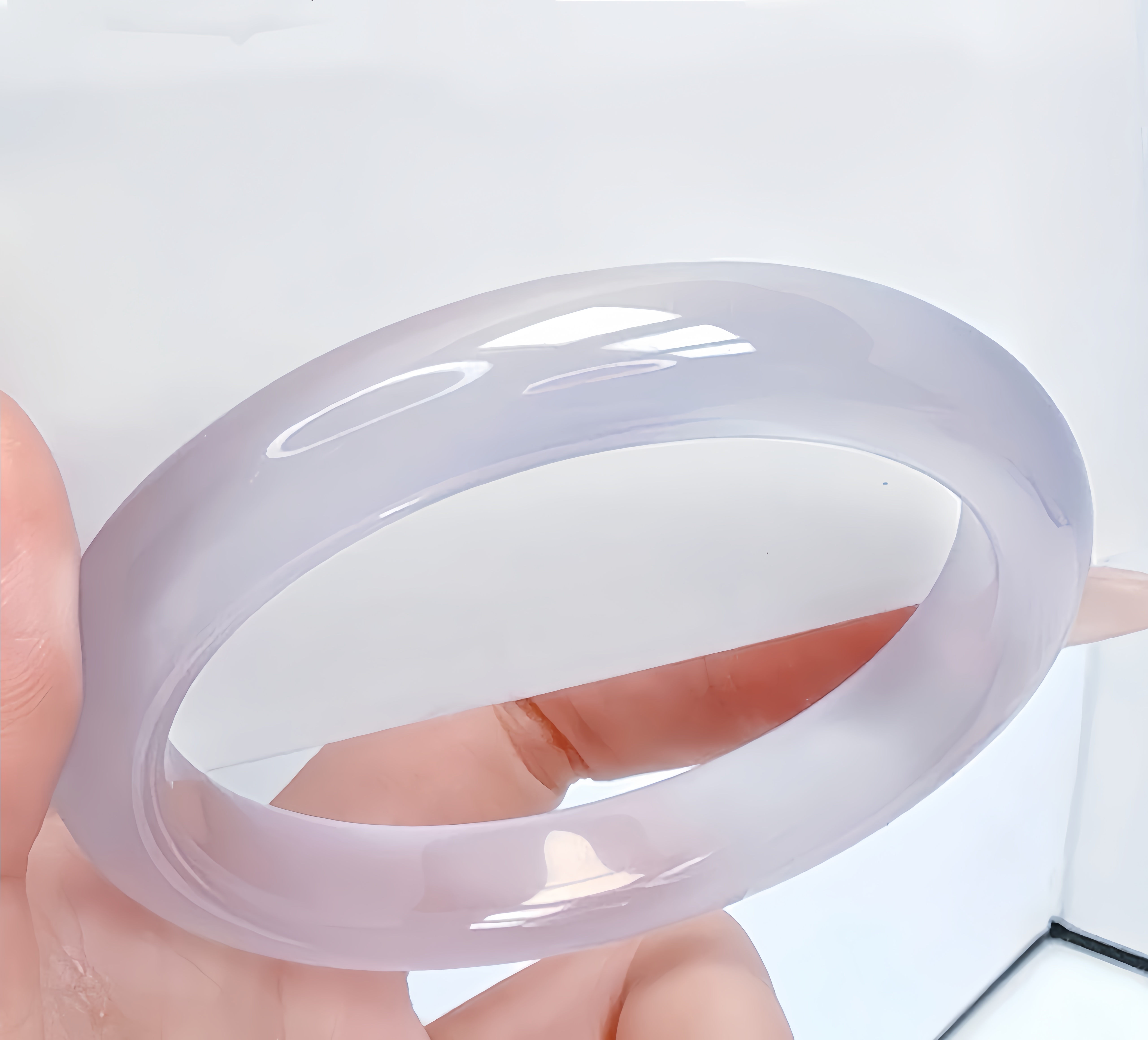 手镯 冰冰紫色手镯 紫霄仙子显白 53圈口