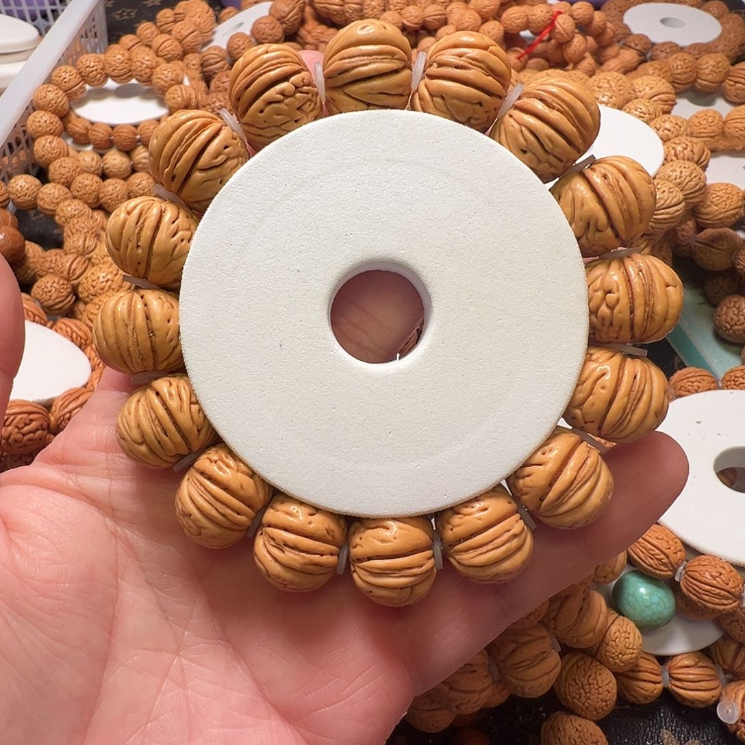 桃核手串肉纹元宝17+