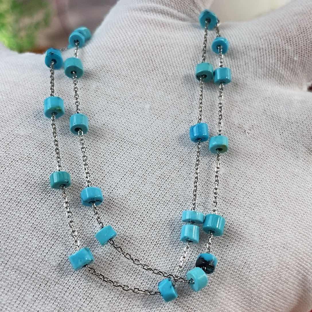 绿松石珠宝奇石银S925镶嵌