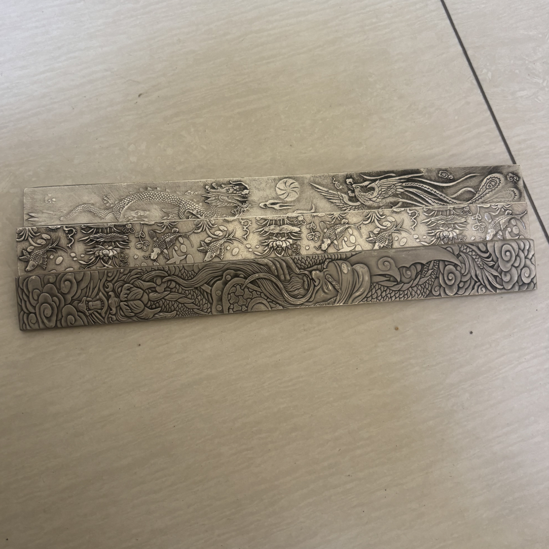 复古(长条图)桌面摆件龙纹雕刻工艺品摆件
