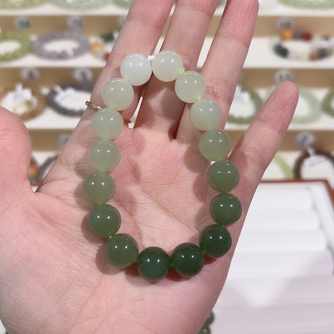 和田玉手链未镶嵌A