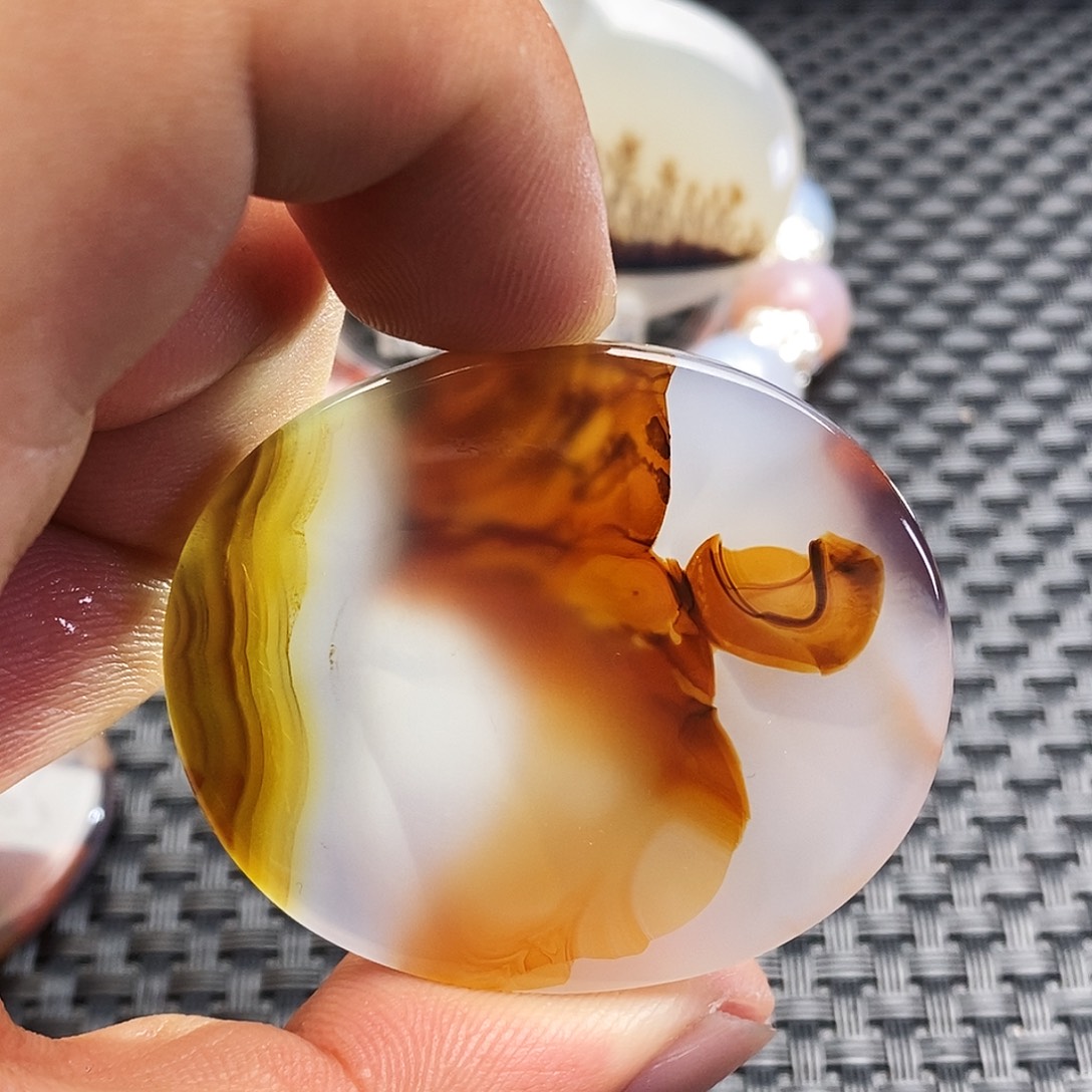 玛瑙/玉髓未镶嵌吊坠(不含链)77