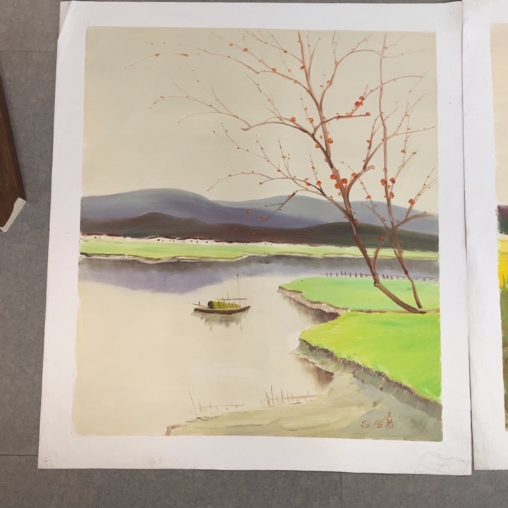 仲***雨油画油画作品入选5060