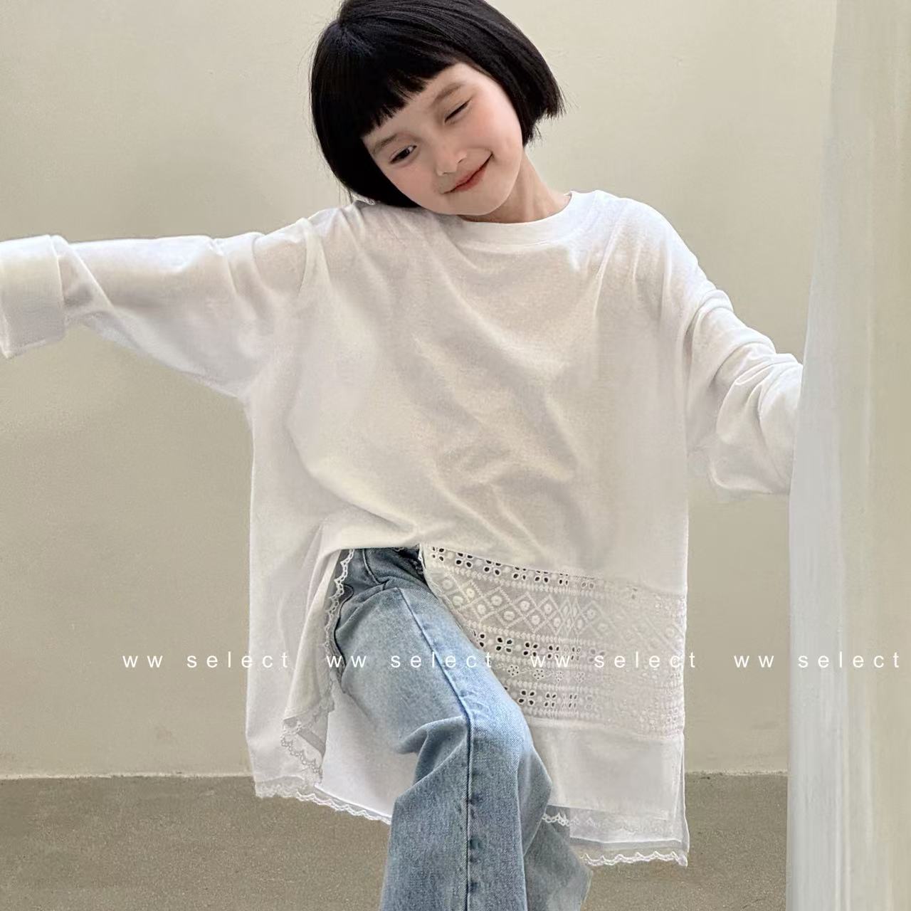 WW｜亲子｜半空｜薄长袖T恤 D022