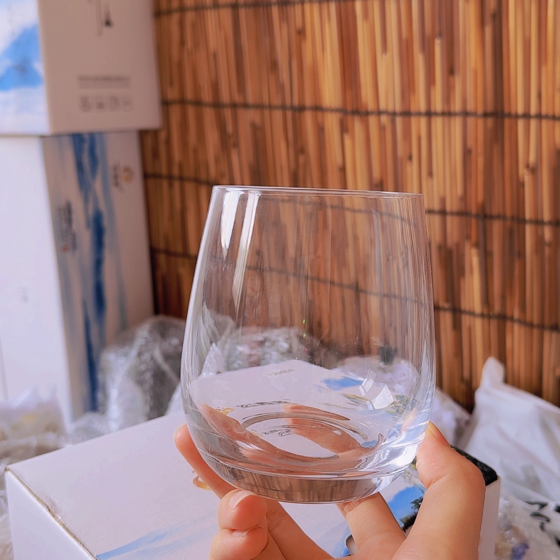 高硼硅玻璃茶水分离冰山杯2支