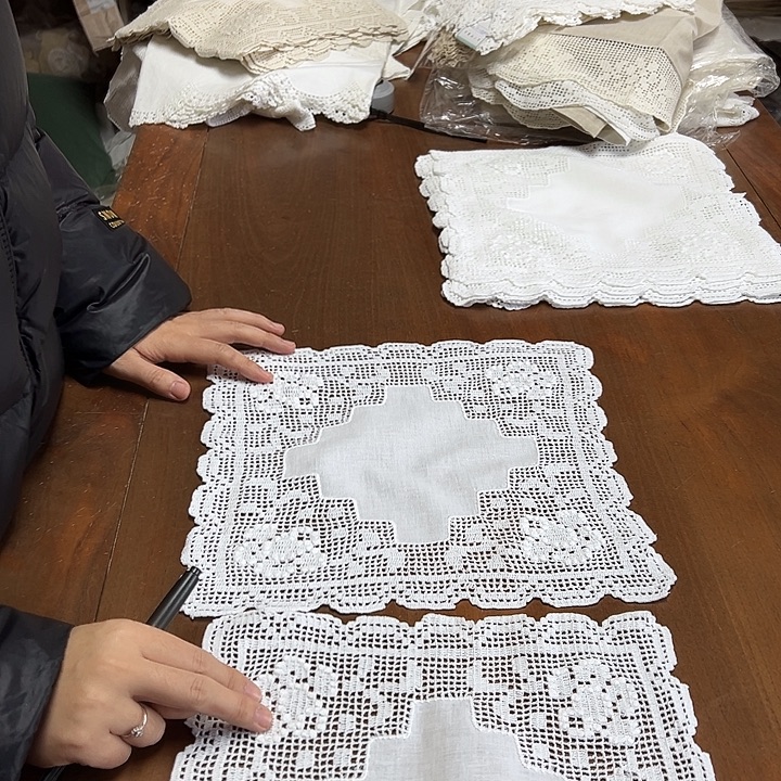 毛绒亚麻棉024-2个28厘米方