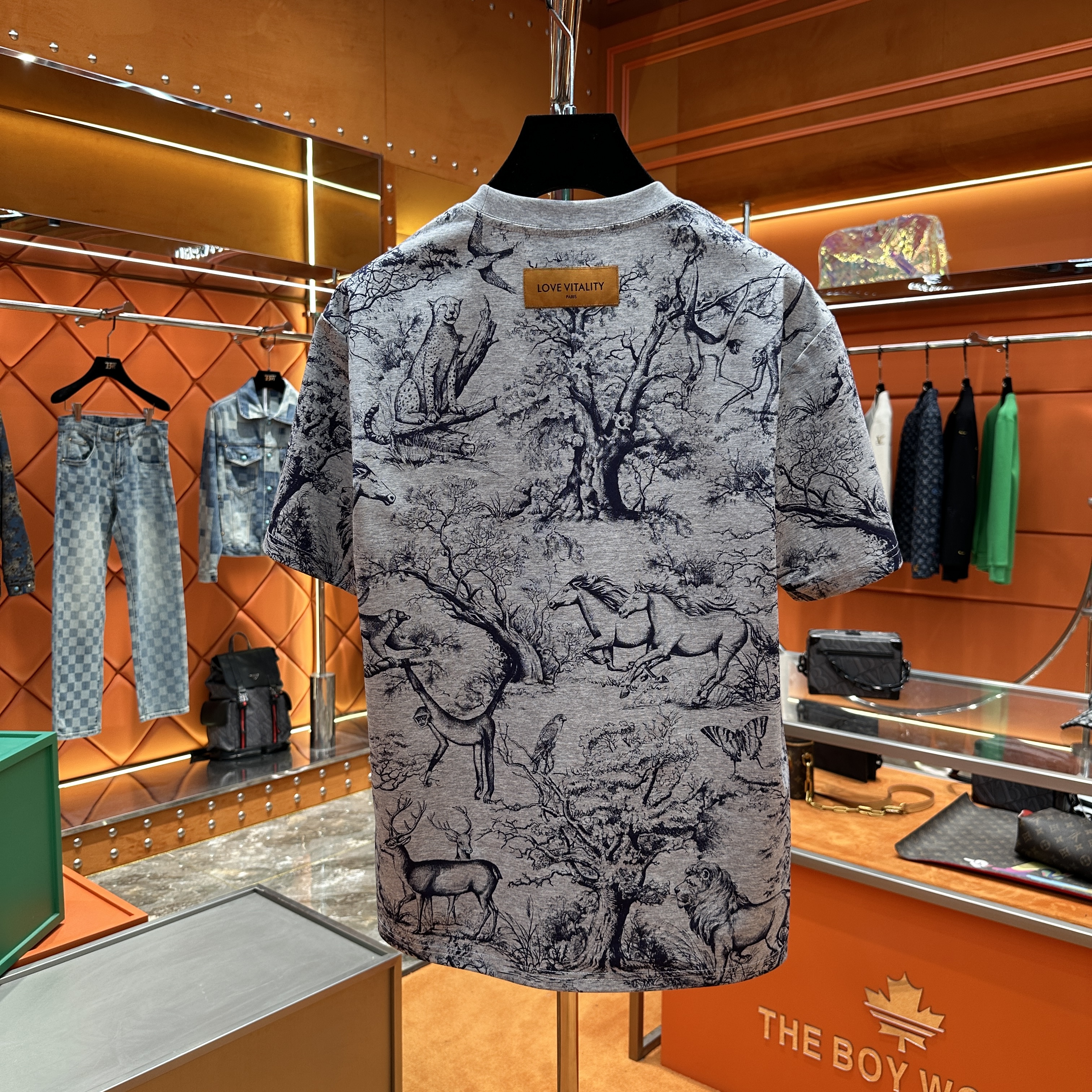 BO-DSX-2025夏季新品时尚百搭男女同款重工短袖25121