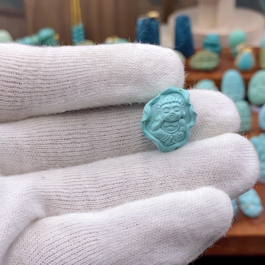 未镶嵌绿松石珠宝奇石