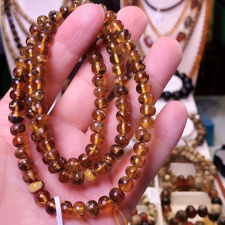 琥珀未镶嵌裸石7+花珀477