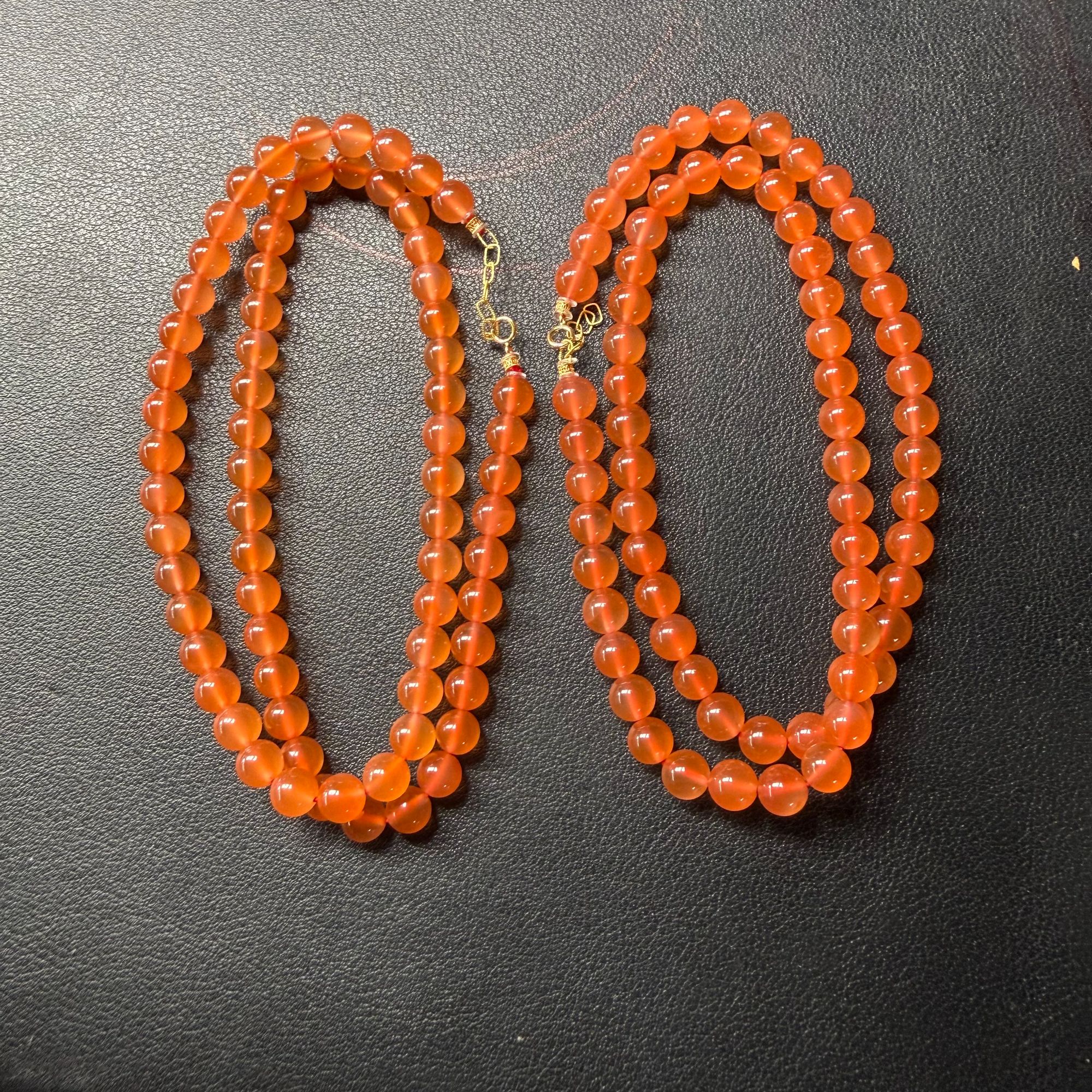 天然南红玛瑙项链225（多样性发其一）225FS0132