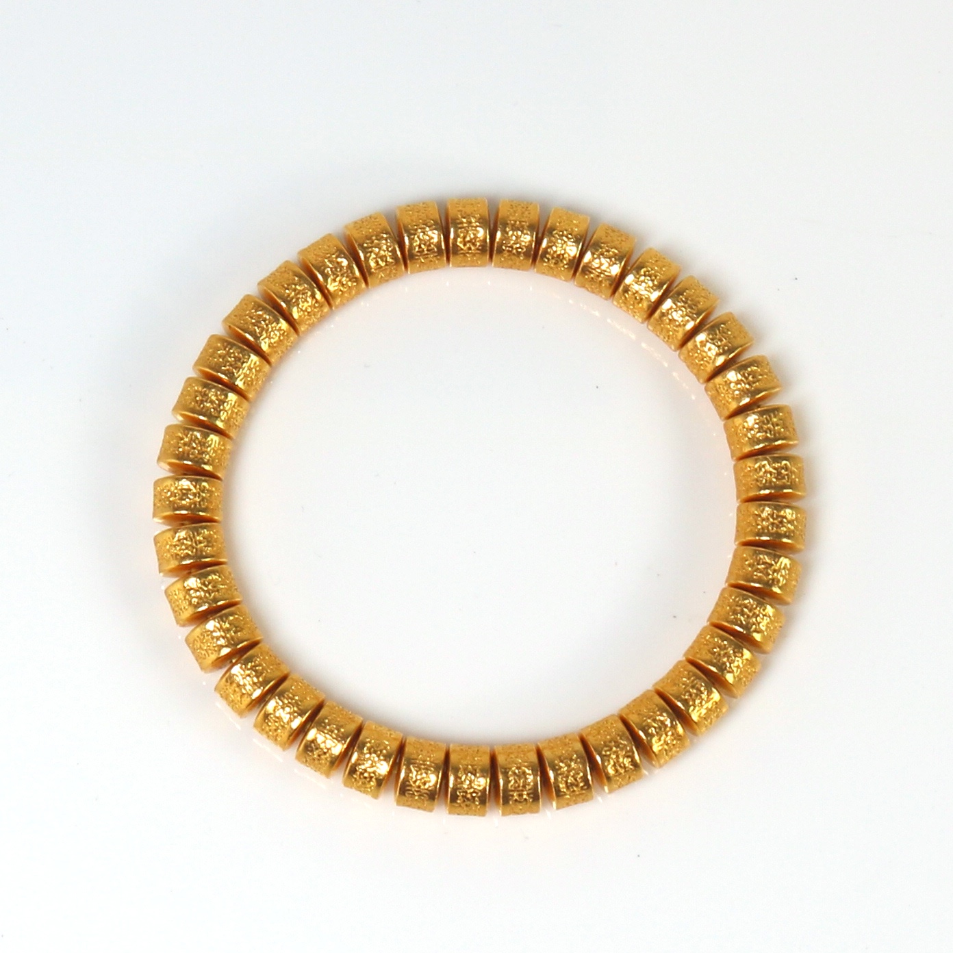 【福鑫古法工艺】足金999金嘎手串 护身符黄金手链招财转运收藏热销