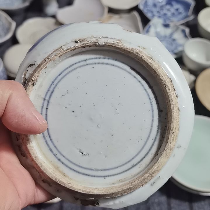 瓷片青花影青杯垫标夲