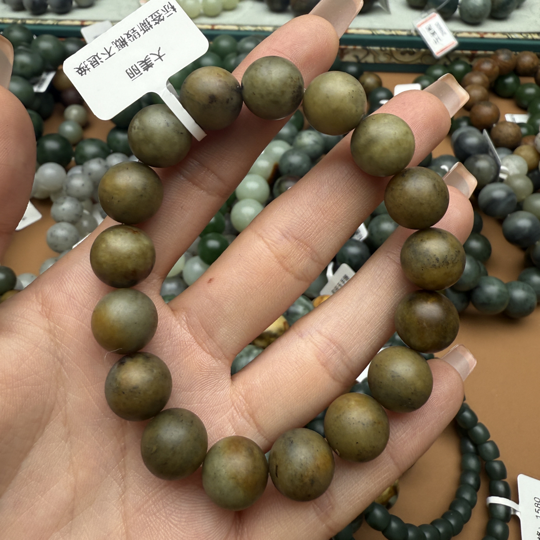 和田玉手串1211z拍一发一
