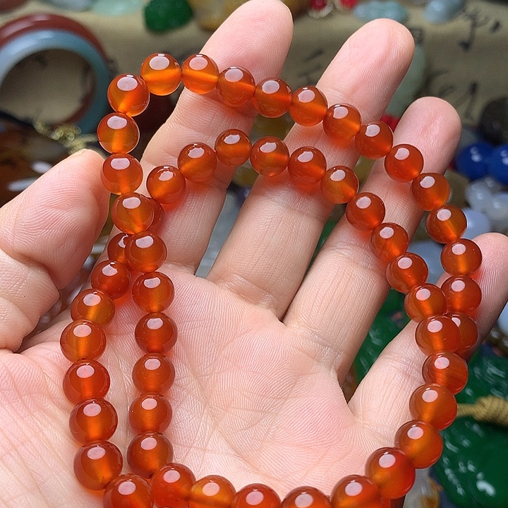 玛瑙/玉髓未镶嵌珠宝奇石项链