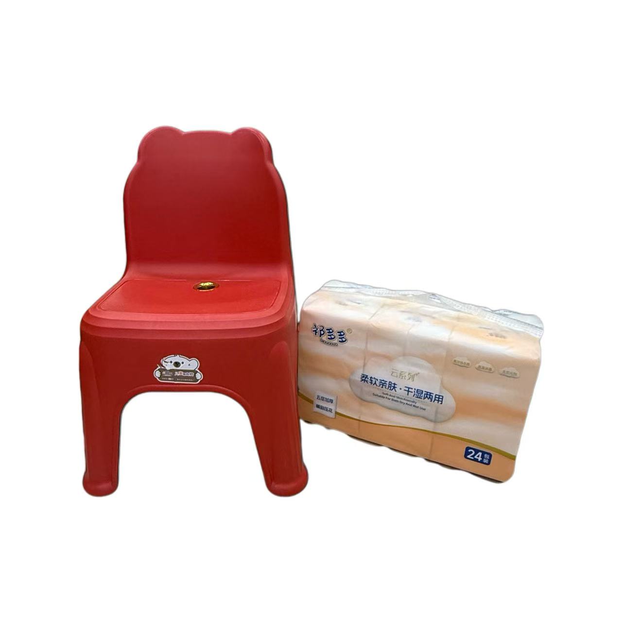 祁多多云系列面巾纸24包装（赠塑料小板凳）