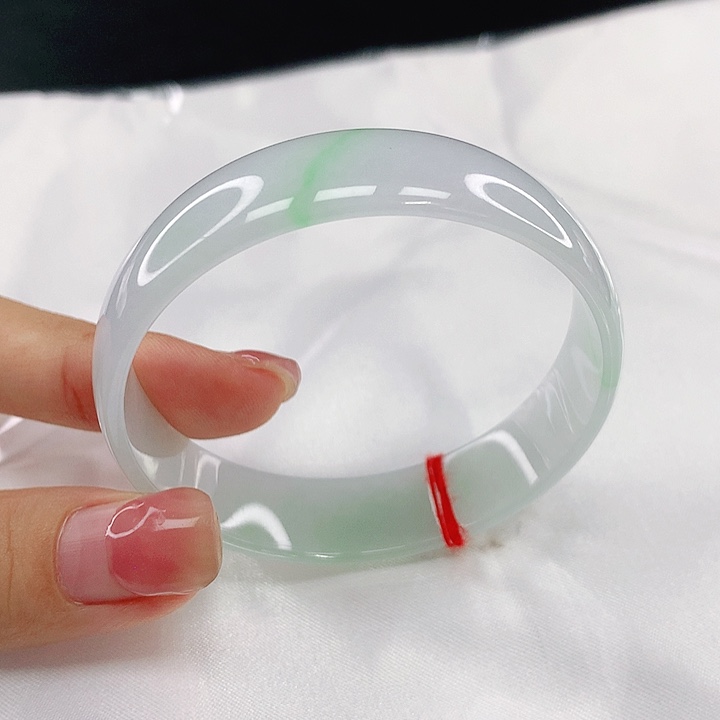 翡翠未镶嵌手镯圈51，05073