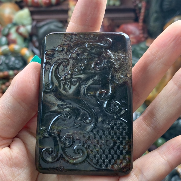 岫岩河磨玉（透闪石质玉）把件未镶嵌