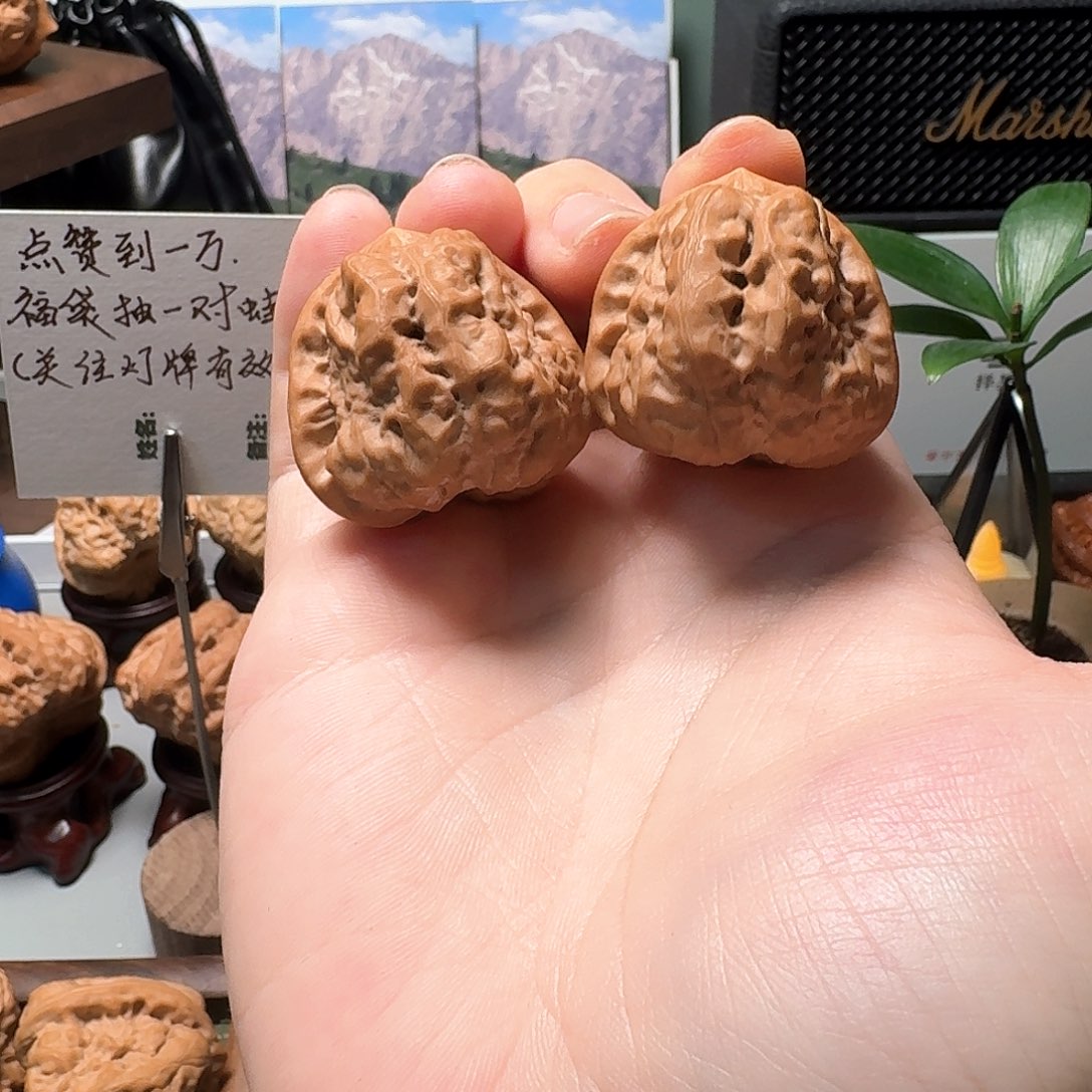 因***果吊坠文玩核桃择真严选35延庆S级