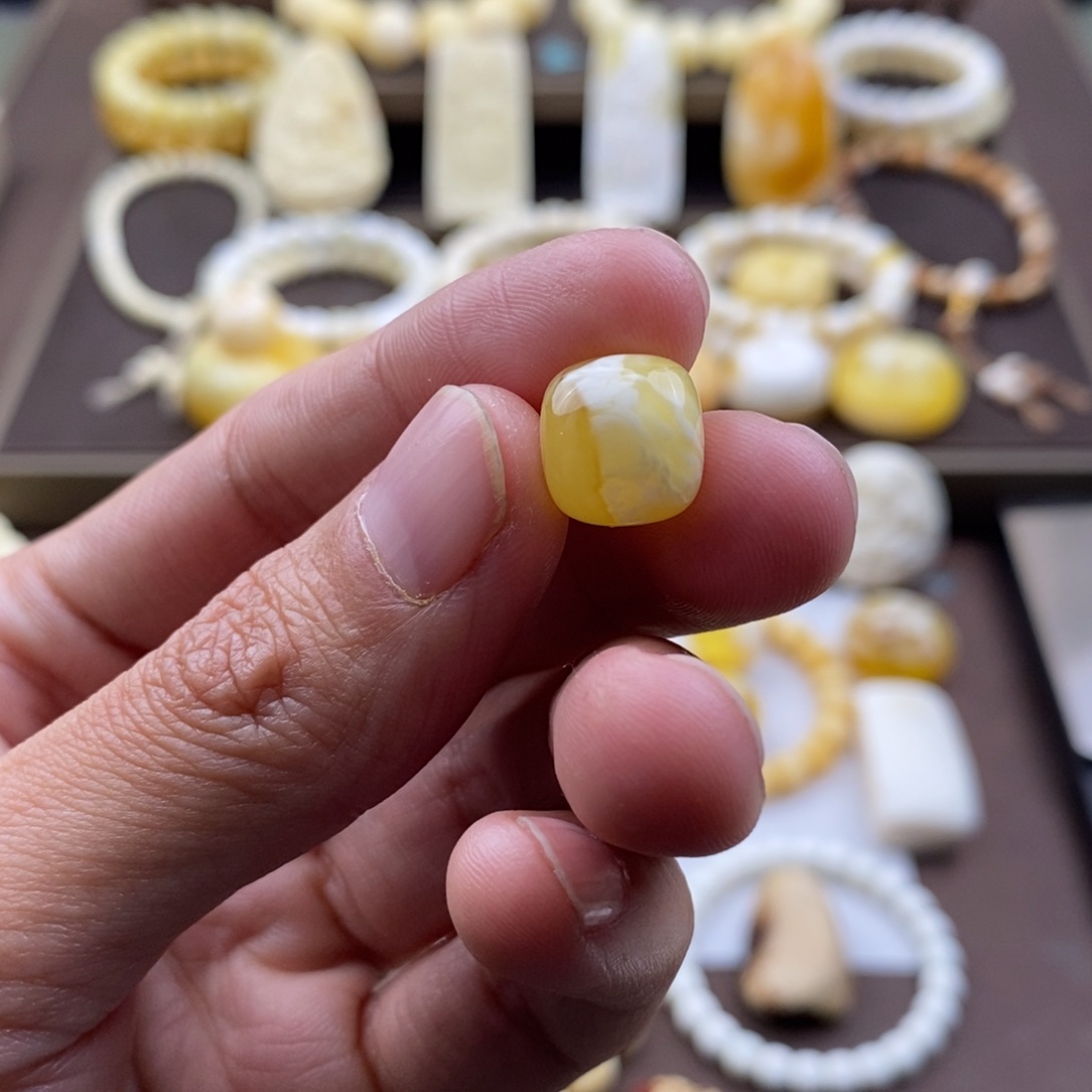 琥珀裸石未镶嵌蜜蜡吊坠项链腰链