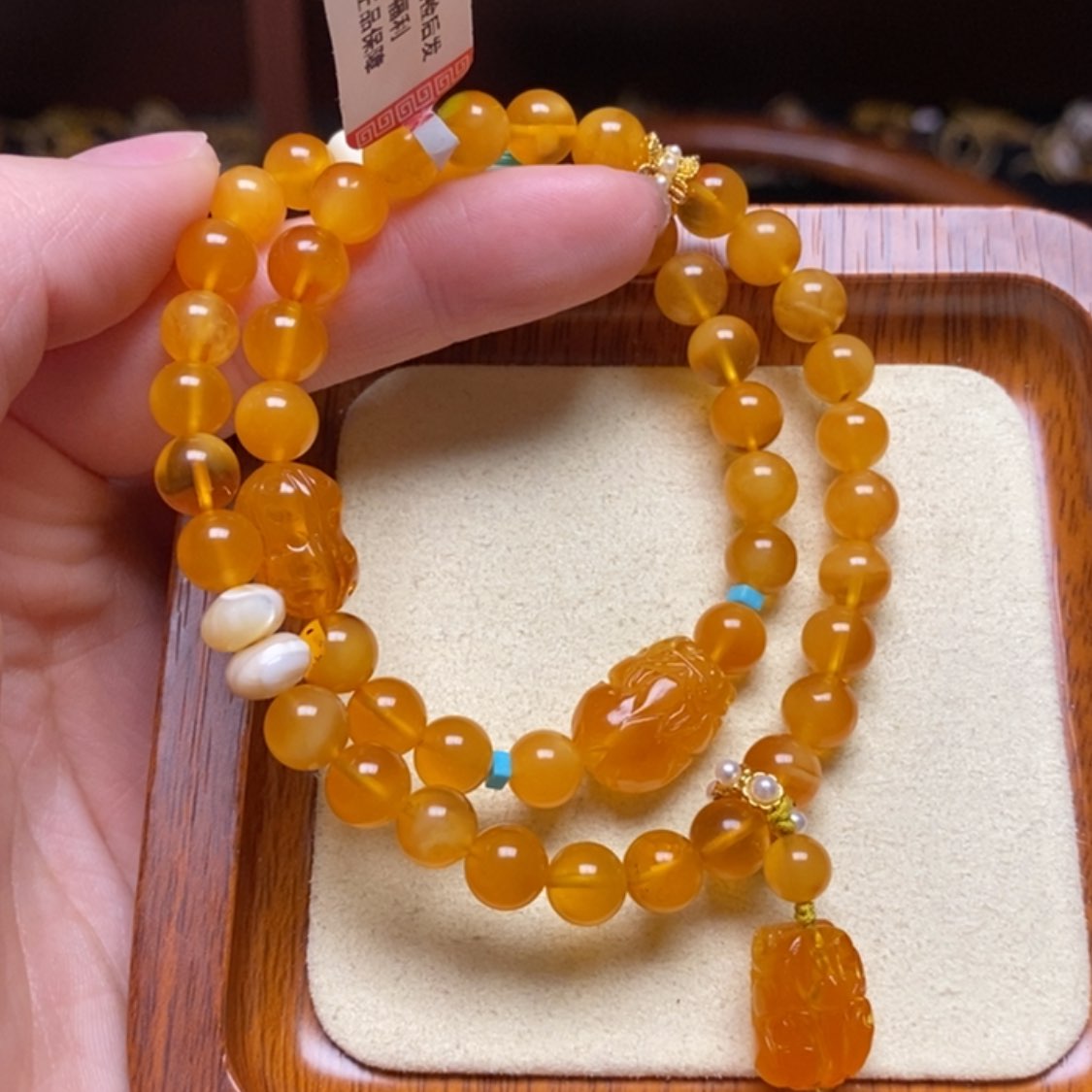 【闪购商品】蜜蜡手链未镶嵌手串