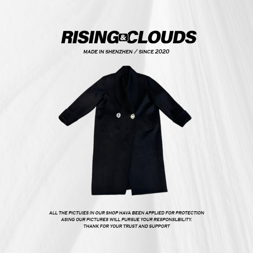 现【小云姐】深圳南油冬季“显瘦宽松绵羊毛大衣”110153