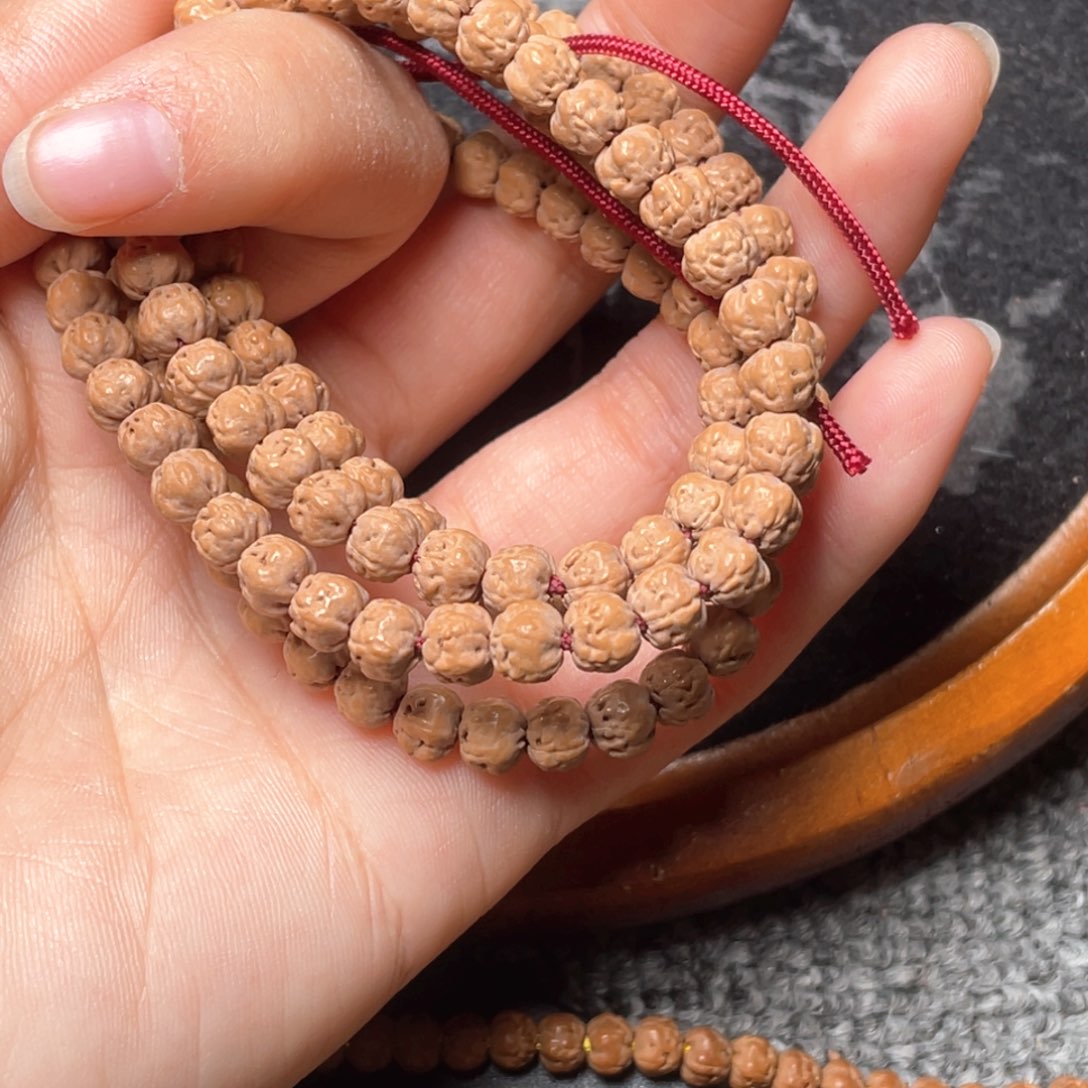 金刚菩提手串挤****的定制收藏级佛手尺寸6