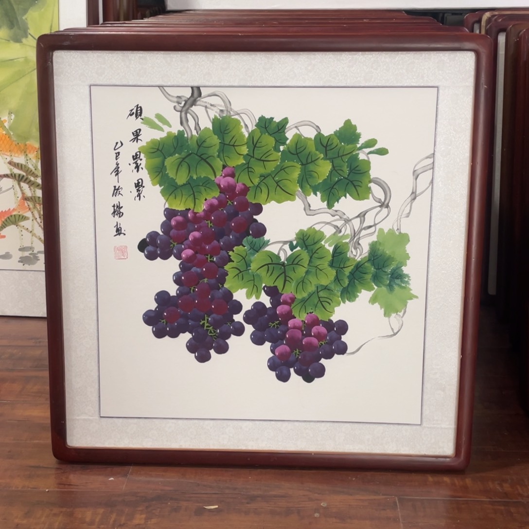 国画带框尺寸63*63厘米