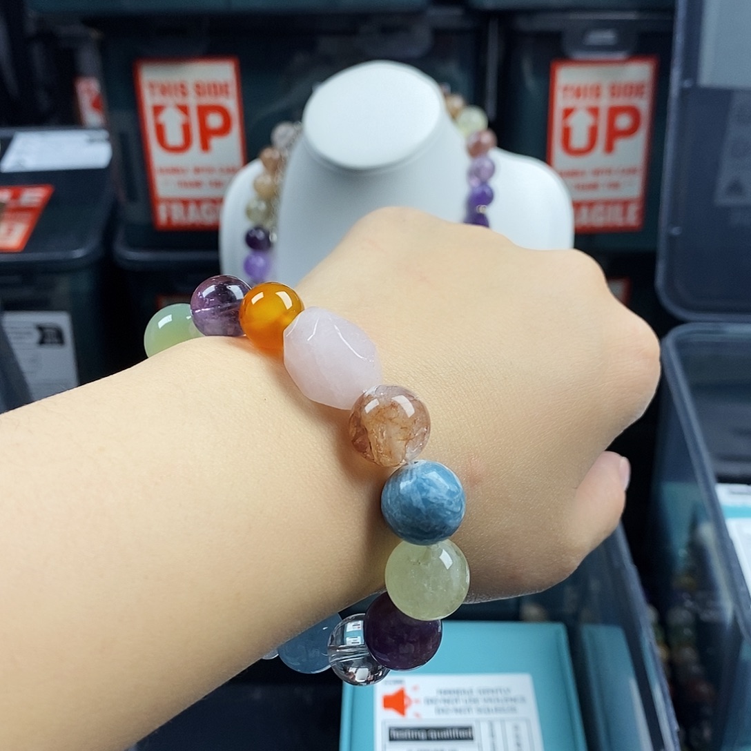 水晶手链银S925镶嵌