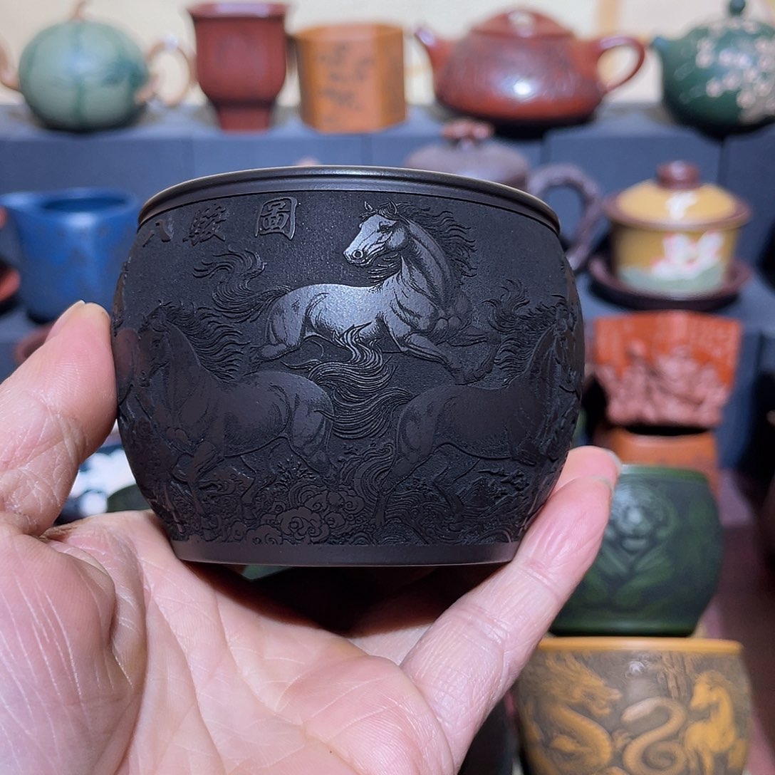 原矿紫砂手工主人杯