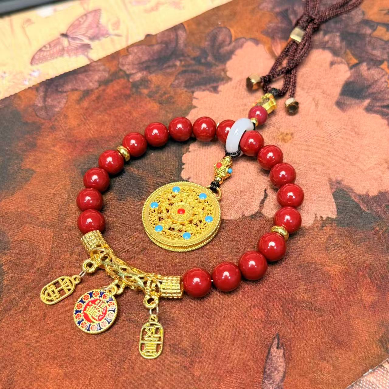 含辰砂工艺品S1652-辰砂车挂件