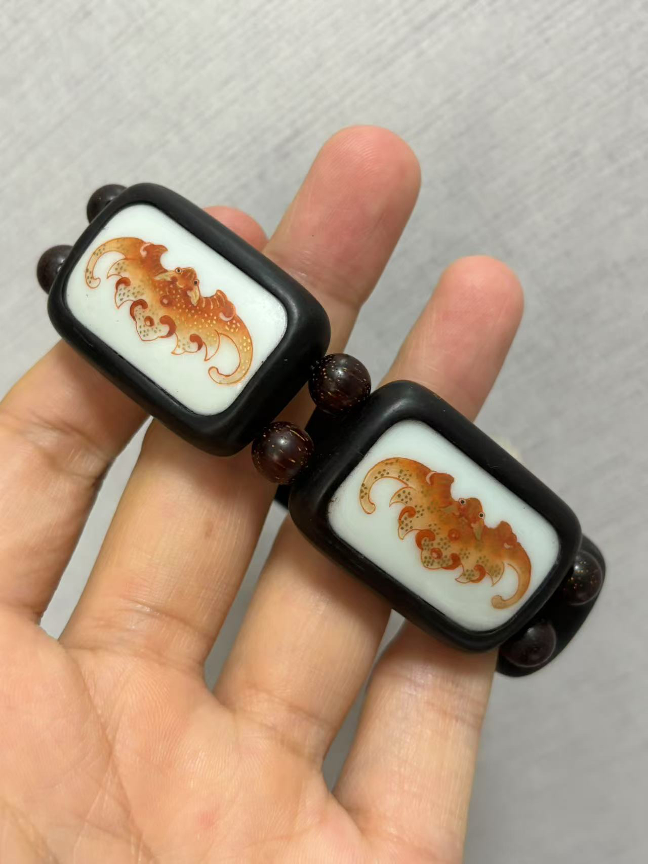 五福瓷片手串一串