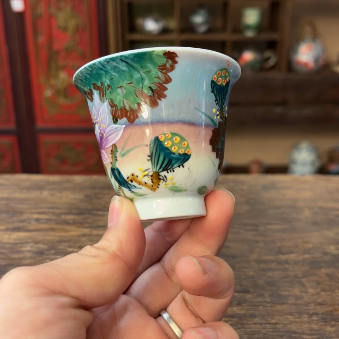 景德镇柴烧手工手绘陶瓷