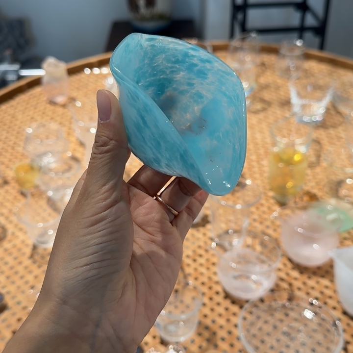 饴山玉尘随形茶则手工