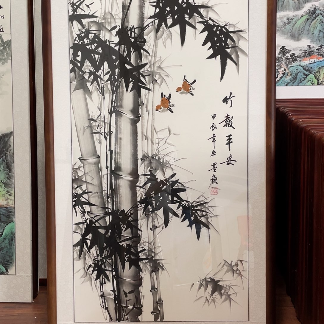 国画带框尺寸63*123厘米
