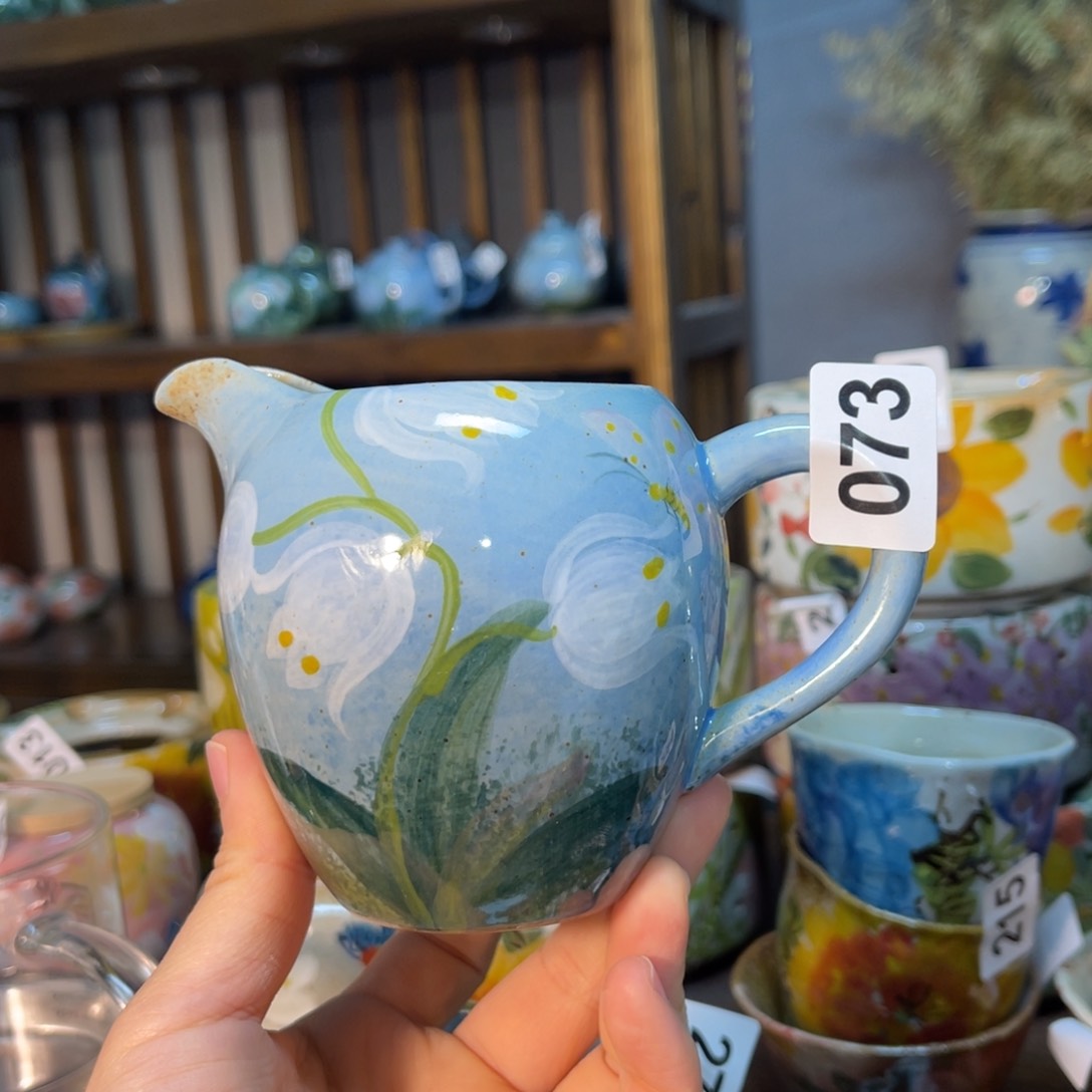 杯素浅陶瓷手工手绘