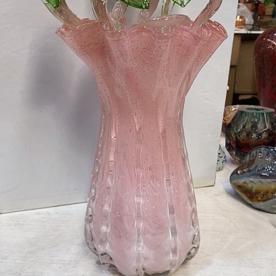 琉璃夜光瓶高31厘米口径15厘米