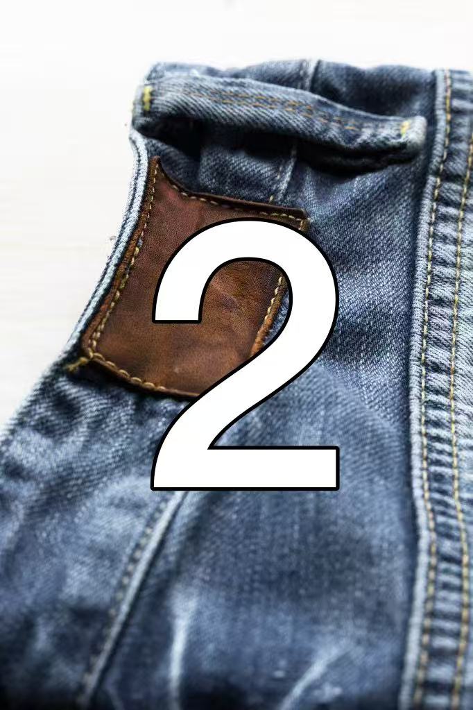 2.（ 秀）41号-80号直筒裤扎染牛仔裤男士