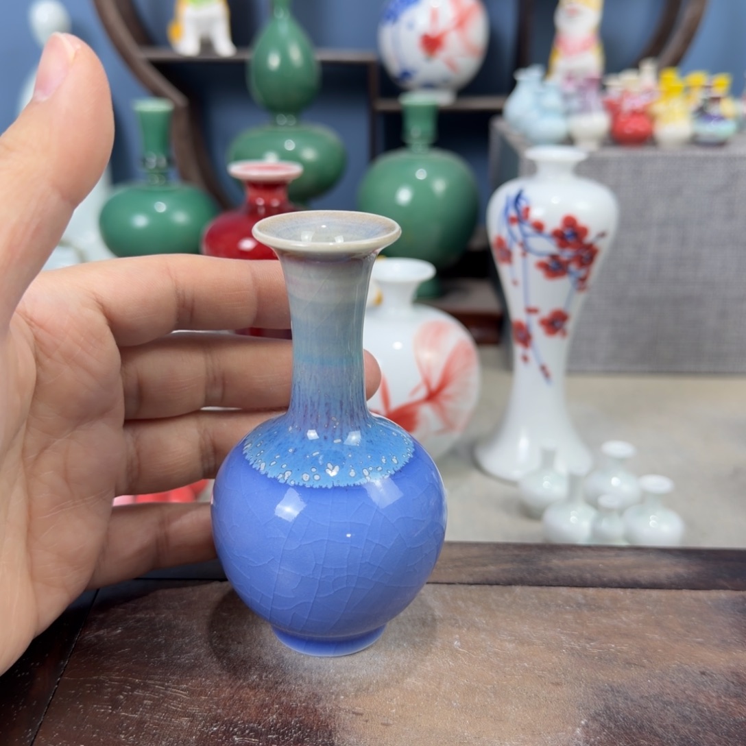 陶瓷手工小花器摆件