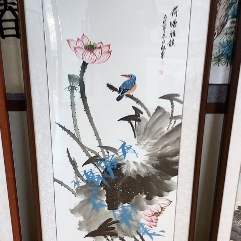 【闪购商品】国画手绘国画带框124.57
