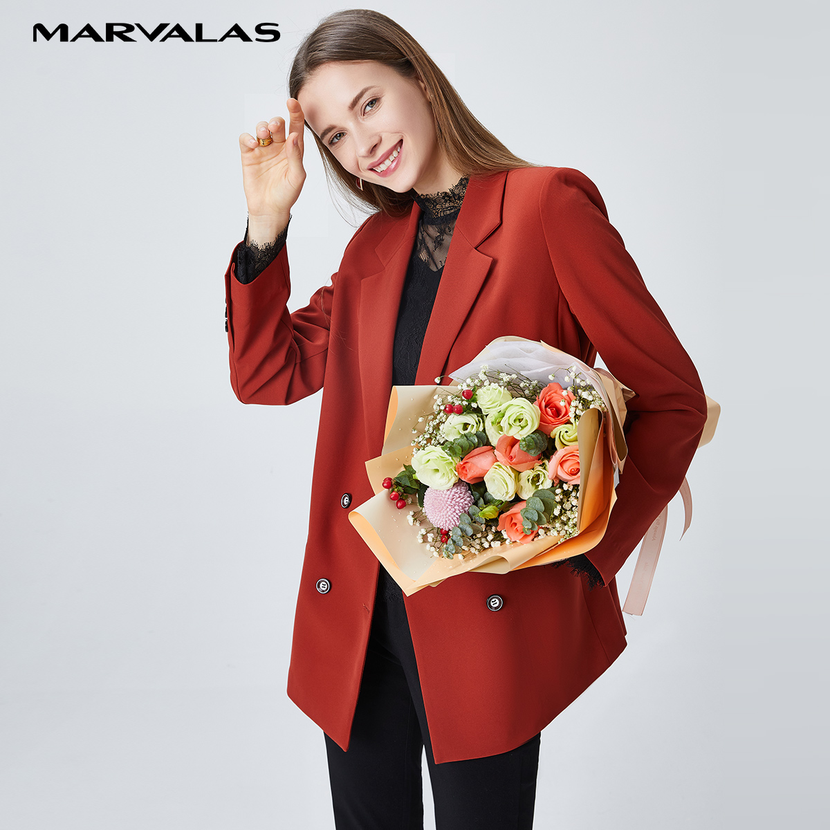 【婷婷专属】曼德诗西装外套秋季宽松时尚高级感职业气质西服上衣