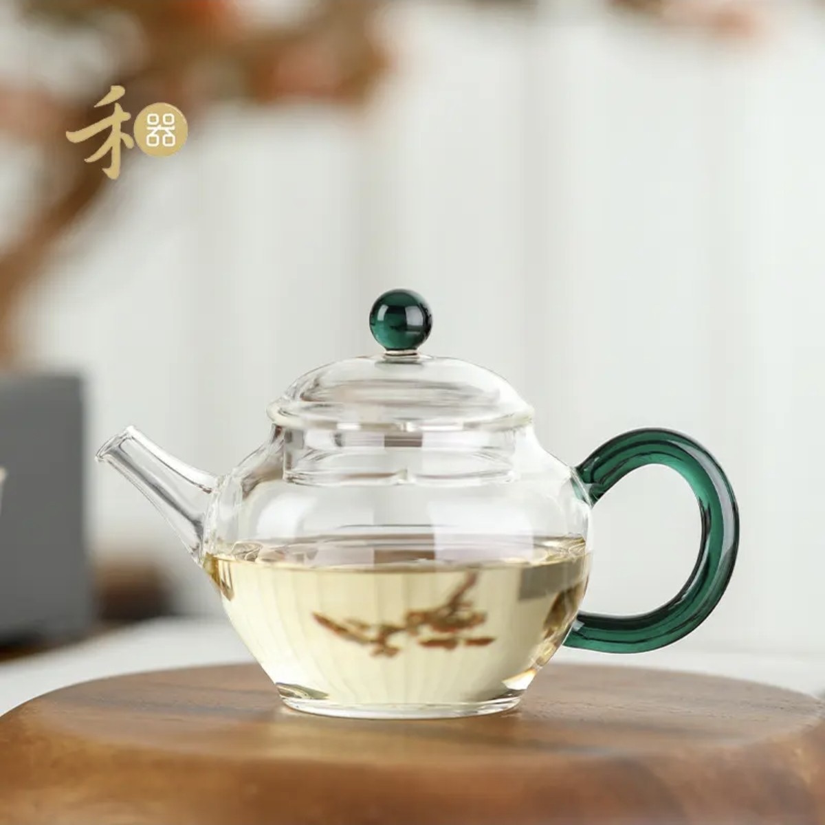 禾器瑄玉壶高硼硅玻璃泡茶壶带过滤绿茶壶家用简约中式手工茶壶