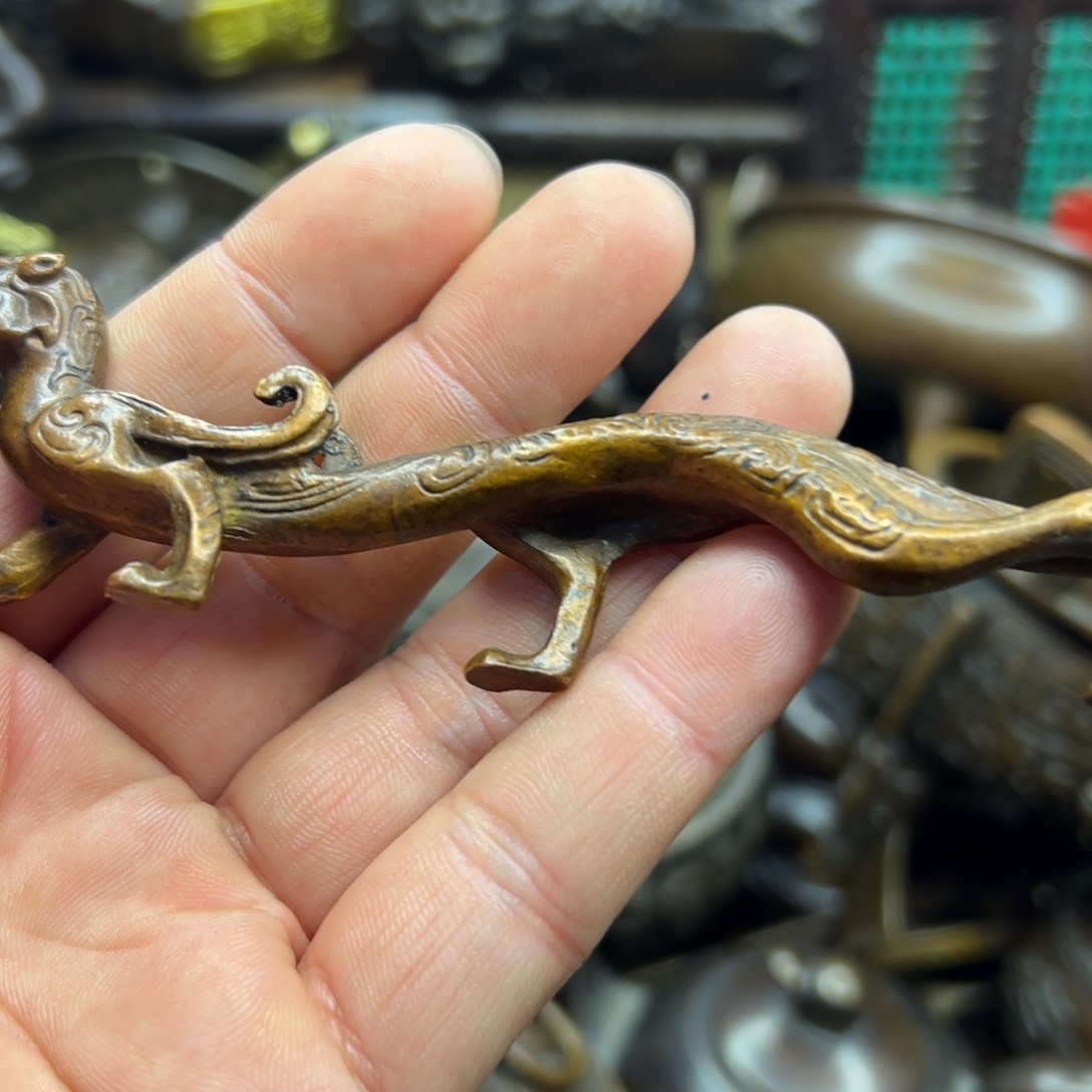 铜摆件欢迎欢迎你