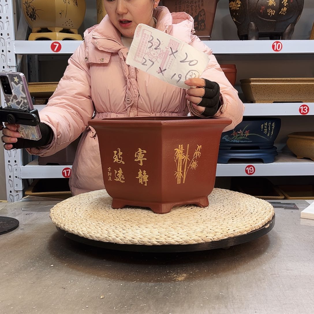 紫砂花盆紫砂花盆